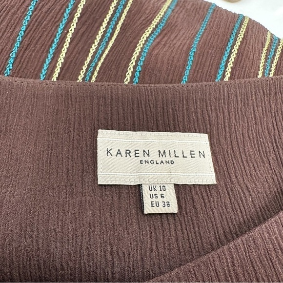 Karen Millen Silk Ruffled Midi Skirt - Picture 5 of 8